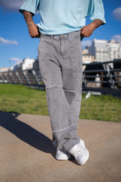 Imagen de DEVOTO - BAGGY DESFLECADO GRIS NEVADO