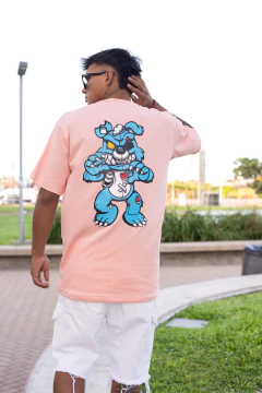 R77 - REMERA ESTAMPADA OVERSIZE BRÚJULA - tienda online