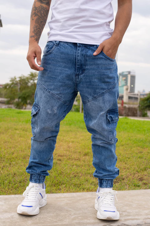 HAITÍ - MOM CARGO CON RECORTE Y PUÑO - comprar online