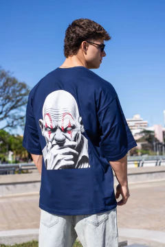 R84 - REMERA OVERSIZE ESTAMPADO PAYASO - tienda online