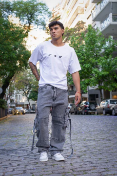 Imagen de RIVADAVIA - BAGGY CON TIRAS GRIS NEV