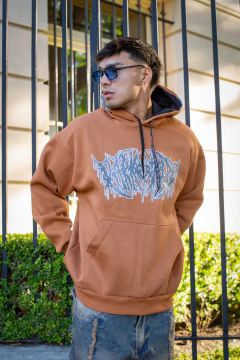 LA PAZ - BUZO OVERSIZ ESTAMPADO ALAS - tienda online