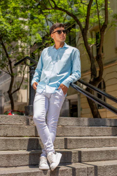 Imagen de LIMA - CAMISA DE POPLIN ELASTIZADA