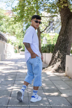 LA PLATA - BERMUDA BAGGY ESTAMPADA en internet