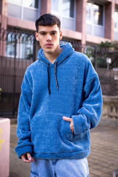 SANTA TERESITA - BUZO OVERSIZE PANAL DE ABEJA CON CORDERITO en internet