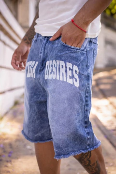 MARCOS PAZ - BERMUDA JEAN ESTAMPADA en internet