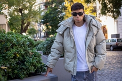 ROMA - CAMPERA OVER CON PIEL