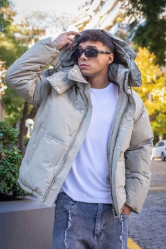 ROMA - CAMPERA OVER CON PIEL - comprar online