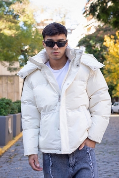 ROMA - CAMPERA OVER CON PIEL - tienda online