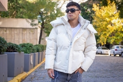 ROMA - CAMPERA OVER CON PIEL - tienda online