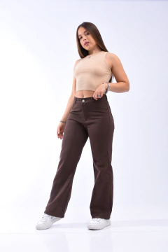 Wide Leg Rígidos color chocolate claro