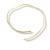 Bracelete antebraço Mariah banhado