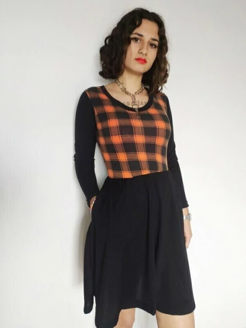 Vestido de Lanilla Escocesa - comprar online