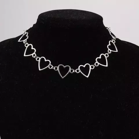 Collar corazones