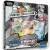 Caixa do Pokémon TCG Scarlet & Violet Black Bolt & White Flare Coleção de Pôsteres com cartas de Snivy, Tepig e Oshawott visíveis