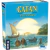 Caixa do jogo de tabuleiro CATAN Expansão Navegantes com ilustração de navios e personagens na água ao pôr do sol