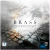 Capa do jogo de tabuleiro Brass Birmingham mostrando uma rua de paralelepípedos molhada refletindo figuras humanas