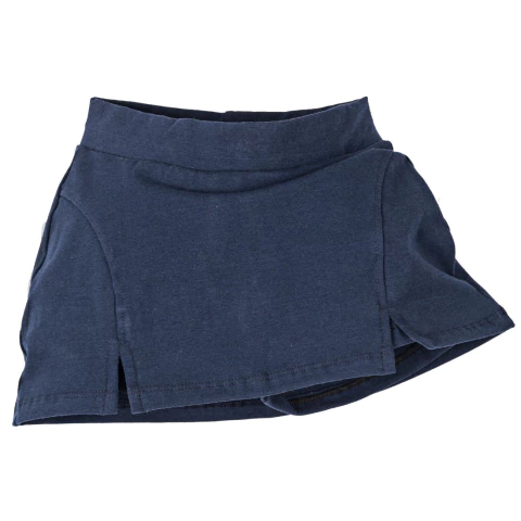 Art 033 | Short pollera algodón con lycra - AZUL