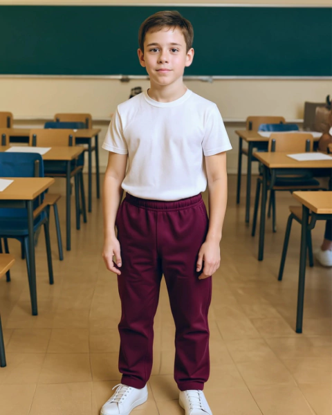 Art 041 | Pantalón rústico algodón y poliéster - BORDO - comprar online