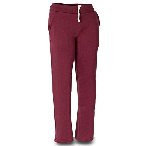 Art 045 | Pantalón niña en frisa de algodón con poliéster - BORDO