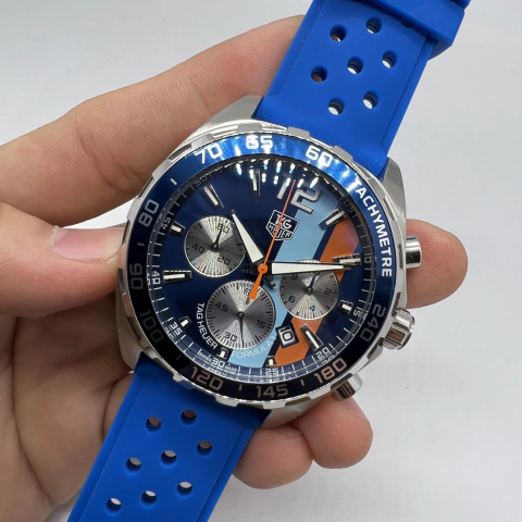 TAG HEUER - formula 1 gulf - BORRACHA - PREMIUM