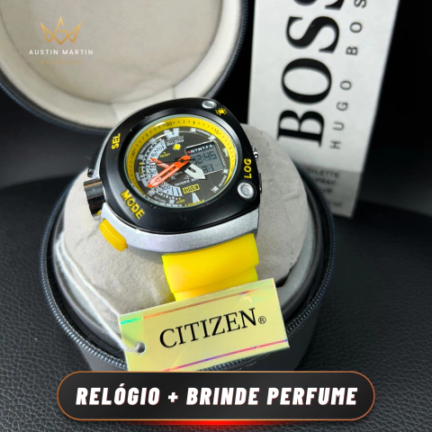 Relógio Citizen Aqualand Meia Lua + BRINDE PERFUME