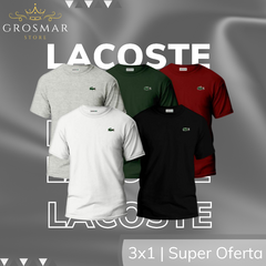 SUPER OFERTA! | PACK X3 REMERAS LACOSTE - comprar online