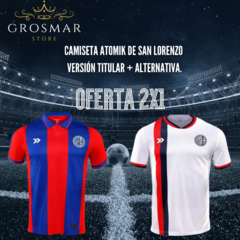 OFERTA 2x1 |Camiseta Atomik de San Lorenzo en su versión titular y alternativa. - comprar online