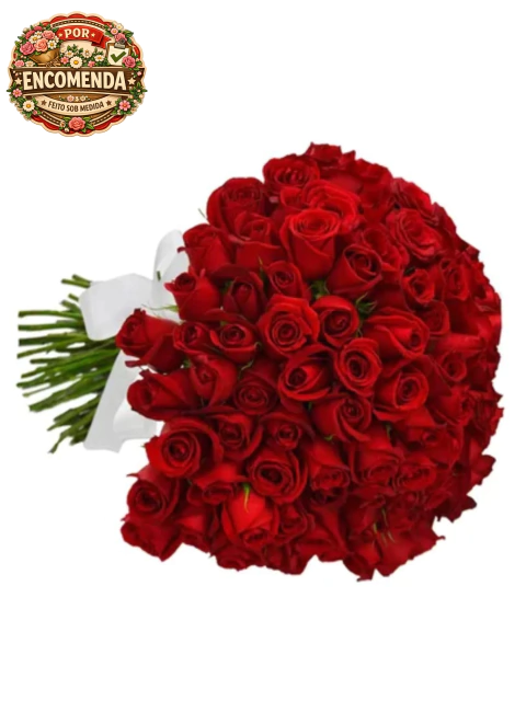 Buquê de 100 Rosas vermelhas