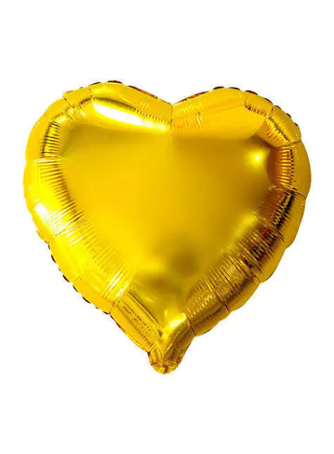 Balão coração dourado