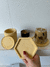 Bandeja em gesso hexagonal - Ohana Candle