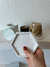 Bandeja em gesso hexagonal