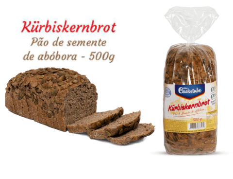 Kit Com 4 Unidades Kürbiskernbrot - Pão Com Semente De Abóbora 500g
