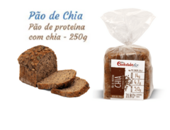 Kit 5 - Pão De Proteína Com Chia - Integral - 250g
