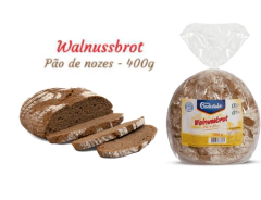 * Kit Com 04 Unidades Walnussbrot - Pão De Nozes 400g