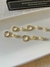 Dupla argolinhas com pérolas barroca folhedo ouro 18k - loja online