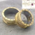 Par de Alianças de Moeda Athenas.BVPedraria 10mm com Zircônia - Cor Ouro 18K - comprar online