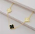 Kit Colar Feminino e Pulseira Trevo Inspiração Van Cleef: Elegância e Sorte em Cada Detalhe Md.b - comprar online