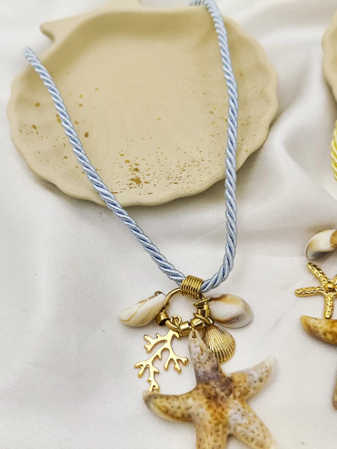 Colar corda estrela do mar - loja online