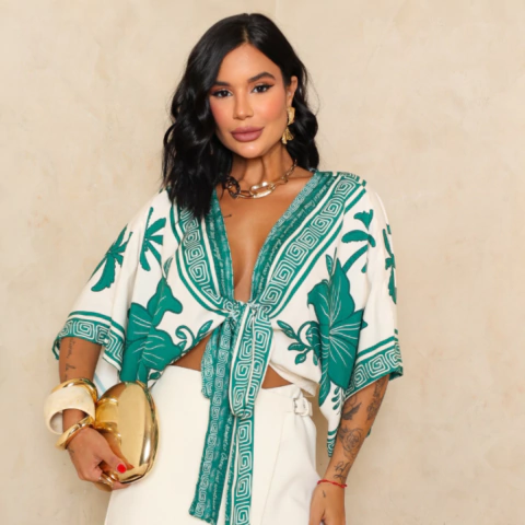 CROPPED ISIS VERDE {MAR GREGO} - comprar online