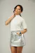 T-Shirt Luna Off-White 100% Cotton - comprar online
