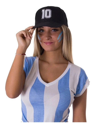 Gorra / Gorrita Con Visera De Gabardina Argentina Bordado 10