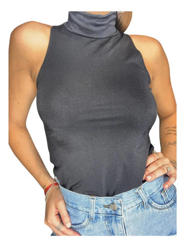 Remera Musculosa De Lycra 1/2 Polera