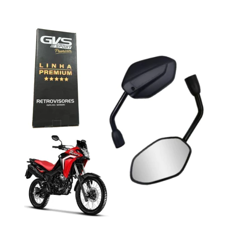 Retrovisor Modelo Sahara 300 L Convexa Rosca Honda
