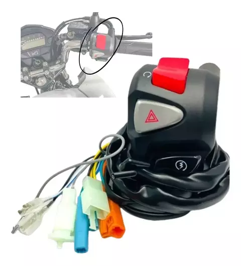 Punho Partida Cb500 Titan Fan 150 160 Com Plugs