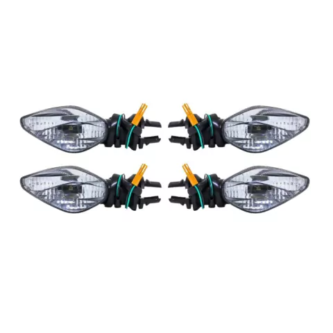 4 Piscas Cg 160 Lente Cristal Sem Lâmpada D/T