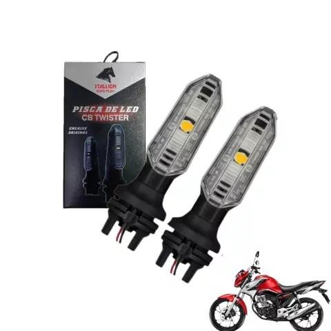 Pisca Encaixe Twister Cristal Stallion Par