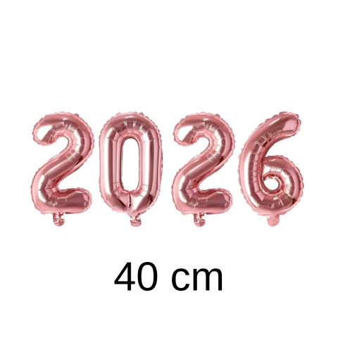 KIT BALÕES ROSE GOLD 2026 - 40 CM