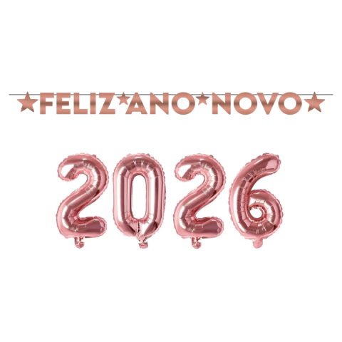 KIT FELIZ ANO NOVO ROSE