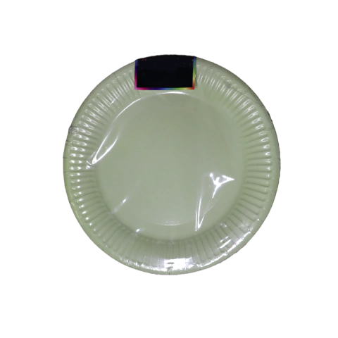 PRATO DE PAPEL VERDE CANDY 18CM - 10 UN